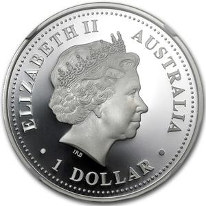 Australia / Silver Ounce 2005 Leopard Seal - obverse photo