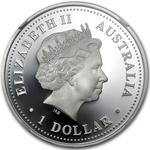Silver Ounce 2005 Leopard Seal: Photo 2005 Australia 1 oz Silver Leopard Seal / thumbnail
