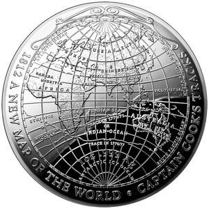 Australia / Silver Ounce 2019 A new Map of the World - 1812 - obverse photo
