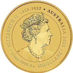 Australia / Gold Quarter Ounce 2023 Whale Shark - obverse photo
