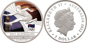 Australia / Silver Ounce 2012 Australian Olympic Team - reverse photo