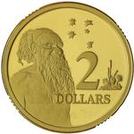 Australia / Two Dollars 2001 / Gold Proof FDC - reverse photo