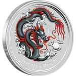 Australia / Silver Ounce 2012 Year of the Dragon / Berlin Coin Show Special - reverse photo