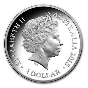 Australia / One Dollar Silver 2015 Year of the Goat - obverse photo