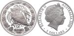 Silver Ounce 2000 Sydney Olympics - Kookaburra: Photo Coin, Australia, Silver Ounce 2000 Sydney Olympics - Kookaburra / thumbnail