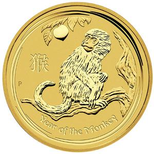 Australia / Gold Two Ounces 2016 Year of the Monkey - reverse photo