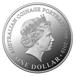 One Dollar Silver 2019 6th Portrait: Photo Coin, Australia, One Dollar Silver 2019 6th Portrait / thumbnail