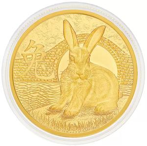 Australia / Gold Ounce Round (2023) ABC Bullion, Year of the Rabbit - reverse photo