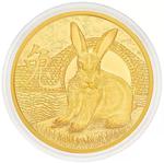 Australia / Gold Ounce Round (2023) ABC Bullion, Year of the Rabbit - reverse photo