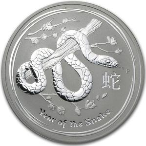 Australia / Silver Ounce 2013 Year of the Snake - reverse photo