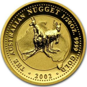 Australia / Gold Twentieth-Ounce 2002 Australian Nugget - reverse photo