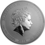 Australia / Silver Kilo 2013 Year of the Snake / Gemstone Eye - obverse photo