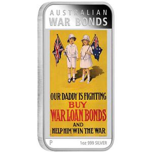 Australia / Silver Ounce 2016 World War I War Bonds Poster - reverse photo