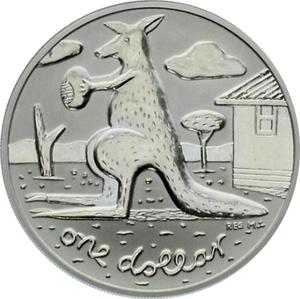 Australia / One Dollar 2008 Kangaroo - reverse photo