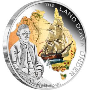 Australia / Silver Ounce 2013 James Cook - reverse photo