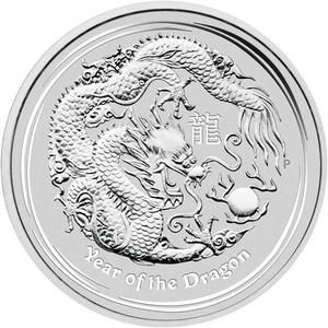 Australia / Silver Five Ounces 2012 Year of the Dragon - reverse photo