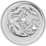 Silver Five Ounces 2012 Year of the Dragon: Photo 2012 5 oz Australian Silver Lunar Dragon Coin / thumbnail