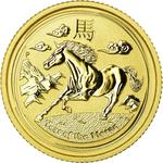 Gold Tenth-Ounce 2014 Year of the Horse: Photo Coin, Australia, Elizabeth II Lunar - 15 Dollars - 2014 - Gold / thumbnail