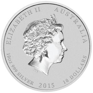 Australia / Silver Ten Ounces 2015 Year of the Goat - obverse photo