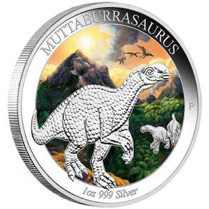 Australia / Silver Ounce 2015 Muttaburrasaurus - reverse photo