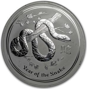 Australia / Silver Ten Kilos 2013 Year of The Snake - reverse photo