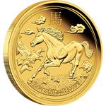 Gold Quarter Ounce 2014 Year of the Horse: Photo Coin, Australia, Gold Quarter Ounce 2014 Year of the Horse / thumbnail