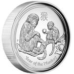 Silver Ounce 2016 Year of the Monkey, High Relief: Photo Coin, Australia, Silver Ounce 2016 Year of the Monkey, High Relief / thumbnail
