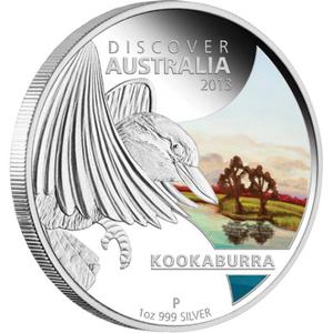 Australia / Silver Ounce 2013 Discover Australia - Kookaburra - obverse photo