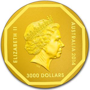 Australia / Gold Kilo 2014 Road Sign - Koala - obverse photo