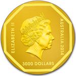 Gold Kilo 2014 Road Sign - Koala: Photo Coin, Australia, Gold Kilo 2014 Road Sign - Koala / thumbnail