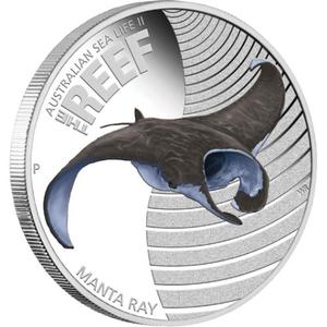 Australia / Silver Half Ounce 2012 Manta Ray - reverse photo