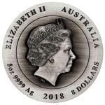 Silver Five Ounces 2018 The Hall of Memory: Photo Coin, Australia, Silver Five Ounces 2018 The Hall of Memory / thumbnail