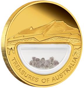 Australia / Gold Ounce 2009 Treasures of Australia - Diamonds - reverse photo