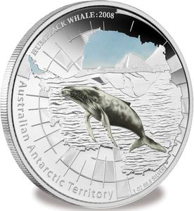 Australia / Silver Ounce 2008 Humpback Whale - reverse photo