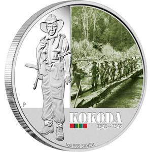 Australia / Silver Ounce 2012 Famous Battles - Kokoda - reverse photo