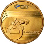 Australia / Five Dollars 2000 Paralympic Games - reverse photo