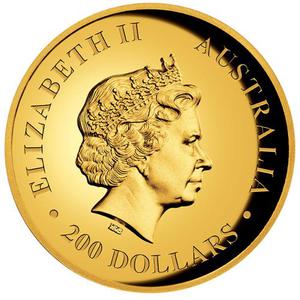 Australia / Gold Two Ounces 2014 Australian Kangaroo - obverse photo