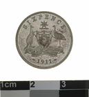 Sixpence 1911: Photo Proof Coin - Sixpence, Australia, 1911 / thumbnail