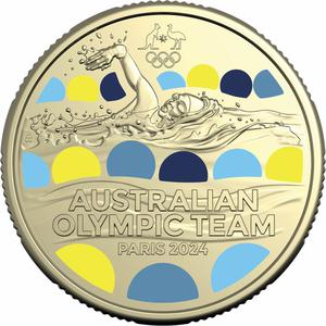 Australia / One Dollar 2024 Australian Olympic Team - reverse photo