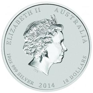 Australia / Silver Ten Ounces 2014 Year of the Horse - obverse photo