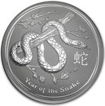 Silver Kilo 2013 Year of the Snake: Photo 2013 Australia 1 kilo Silver Year of the Snake BU / thumbnail