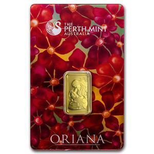 Australia / Gold Five Grams Oriana - reverse photo