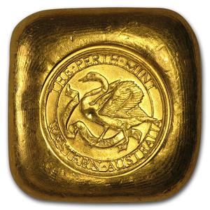 Australia / Gold Ounce Bar - Perth Mint, Poured - reverse photo