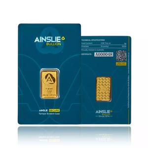 Australia / Gold Five Grams Bar - Ainslie Bullion - reverse photo