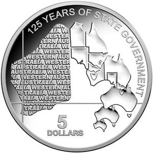 Australia / Five Dollars Silver 2015 State Government Western Australia - reverse photo
