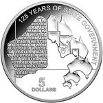 Five Dollars Silver 2015 State Government Western Australia: Photo Coin, Australia, Silver Ounce 2015 State Government Western Australia / thumbnail
