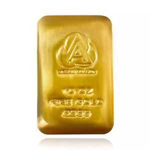 Australia / Gold Ten Ounces Bar - Ainslie Bullion - reverse photo