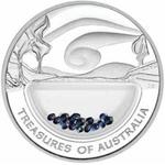 Silver Ounce 2007 Treasures of Australia - Sapphires: Photo Coin, Australia, Silver Ounce 2007 Treasures of Australia - Sapphires / thumbnail