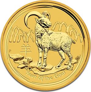 Australia / Gold Ten Kilos 2015 Year of the Goat - reverse photo