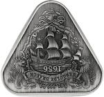 Australia / Silver Ounce 2020 Vergulde Draeck Shipwreck / Antique Finish - reverse photo